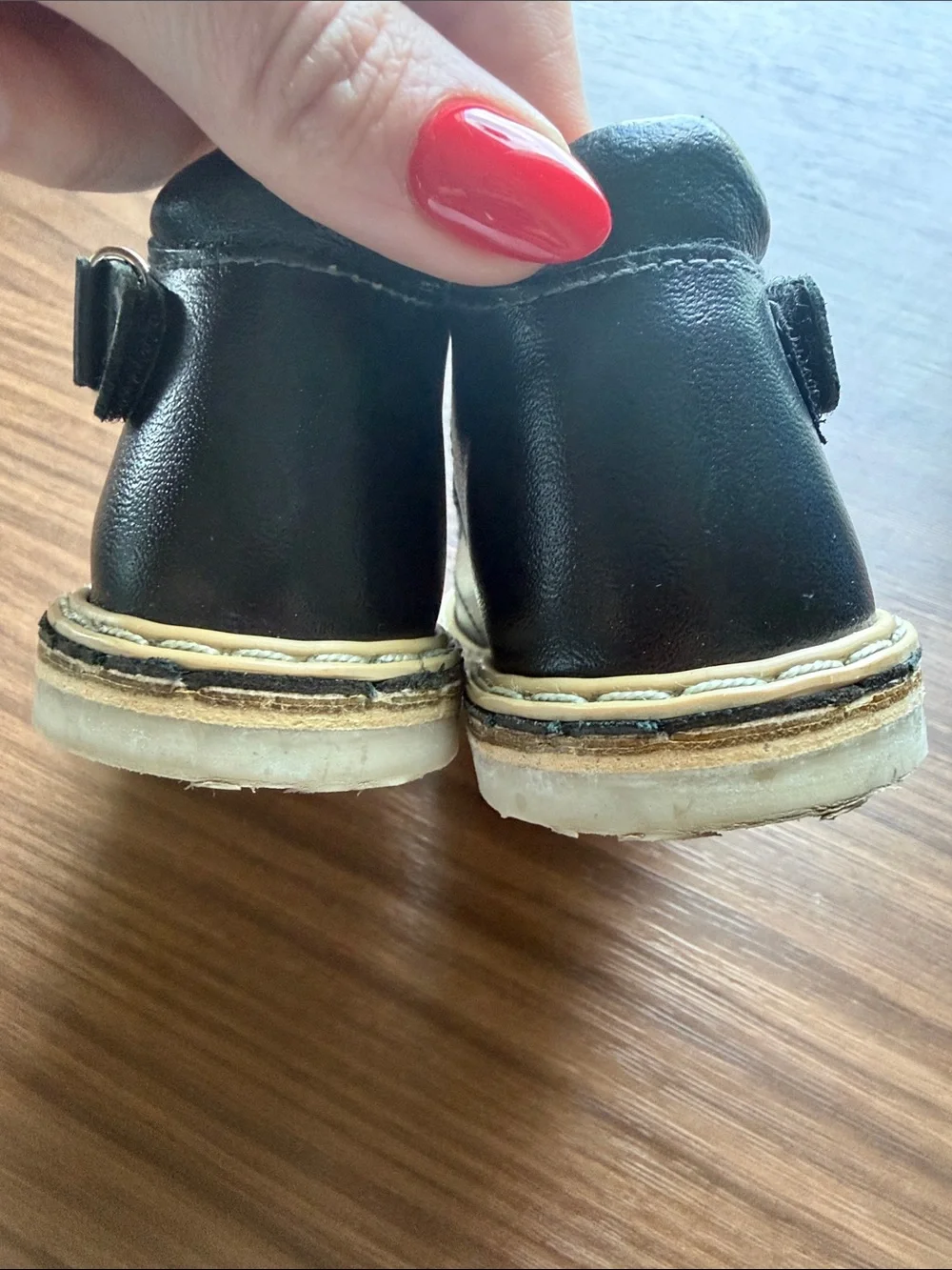 Black Mary Jane Shoes with Ankle Strap